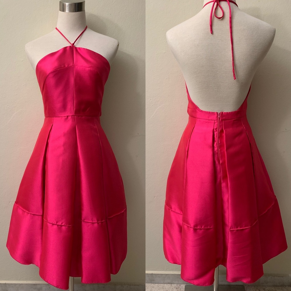 Worn Once Halter Backless A-Line Cocktail Dress
